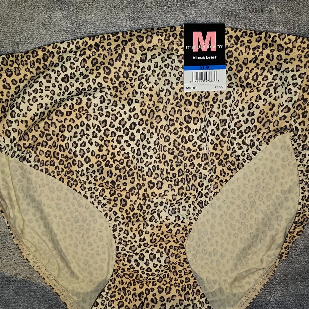 NWT Maidenform Hi Cut Brief XL/8 ONE FAB FIT
